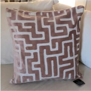 NEW! Z GALLERIE 'Maze' Pillow Cover in TERRACOTTA (22")